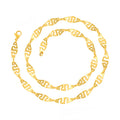 Gold Greek Key Link Necklace