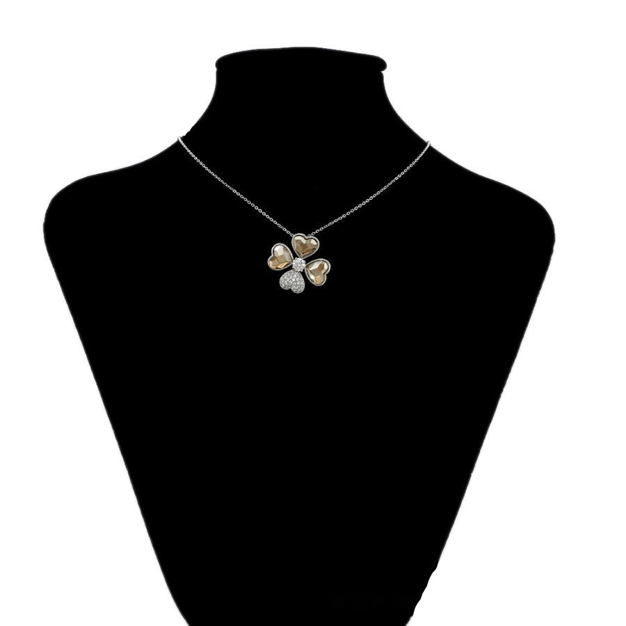 Four-Heart Clover Pendant Necklace