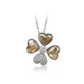 Four-Heart Clover Pendant Necklace