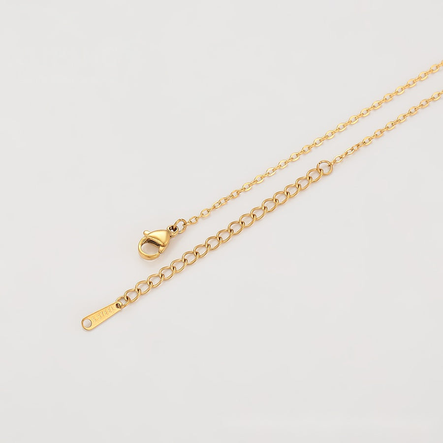 Small Gold Cross Pendant Necklace