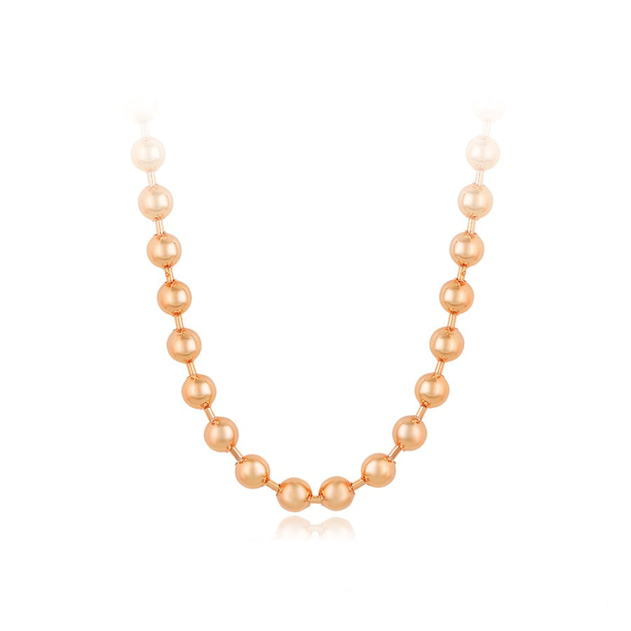 Rose Gold Beaded Necklace
