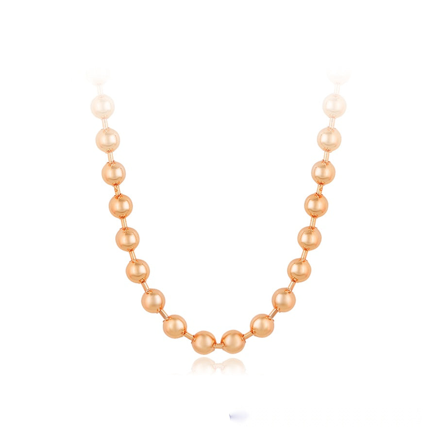 Rose Gold Beaded Necklace