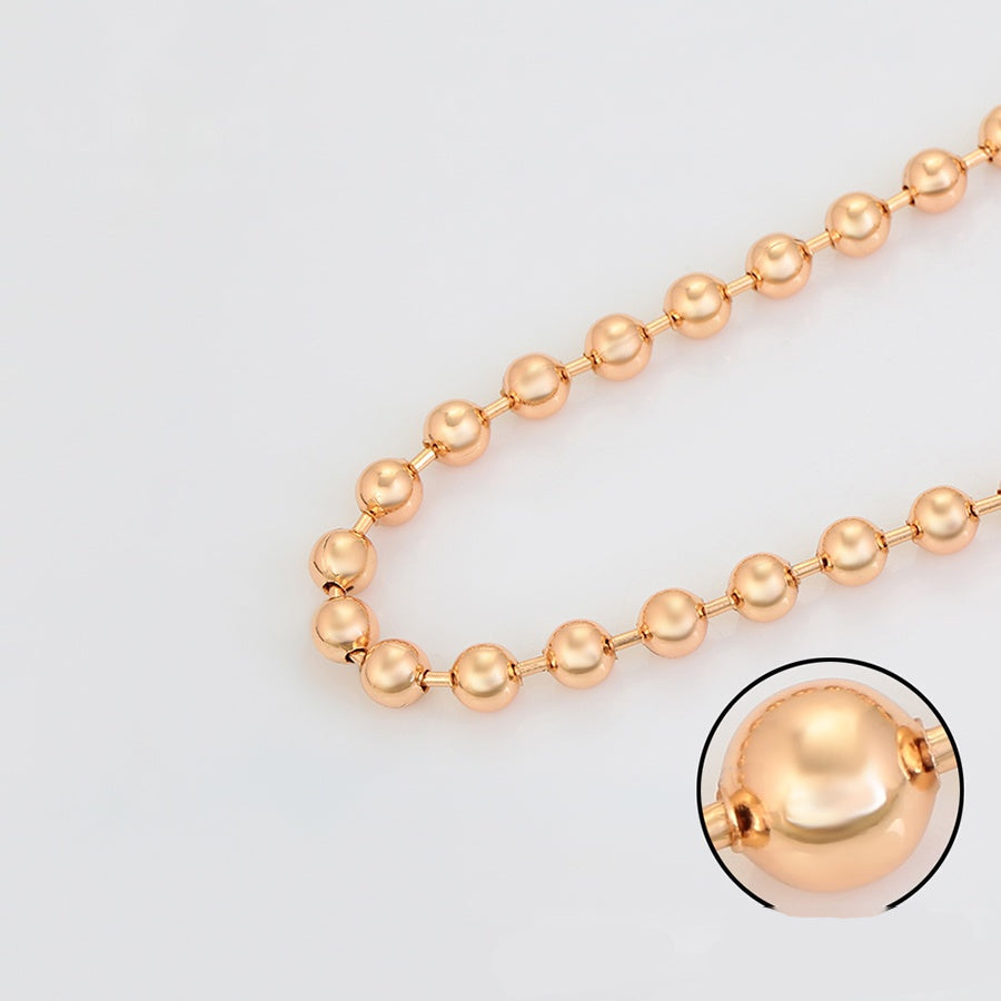 Rose Gold Beaded Necklace