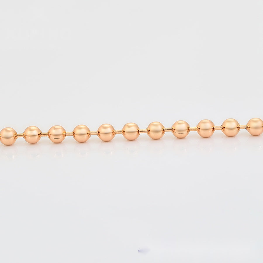 Rose Gold Beaded Necklace