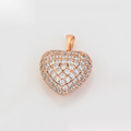 Rose Gold Crystal Heart Pendant