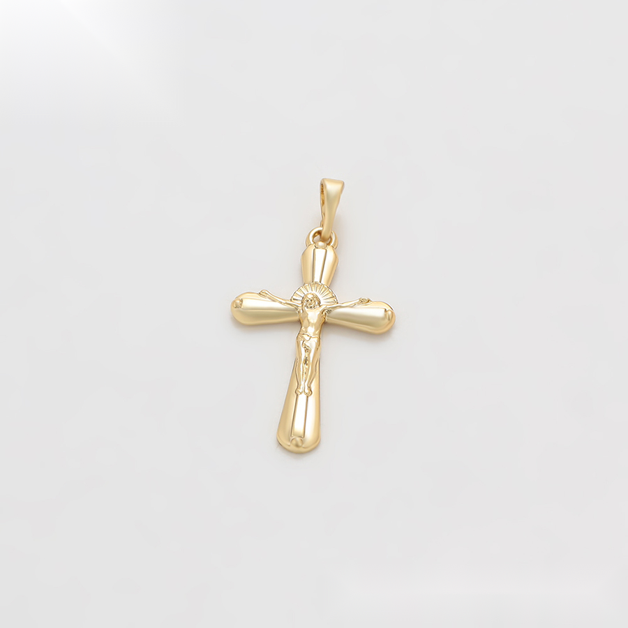 Gold Crucifix Cross Pendant