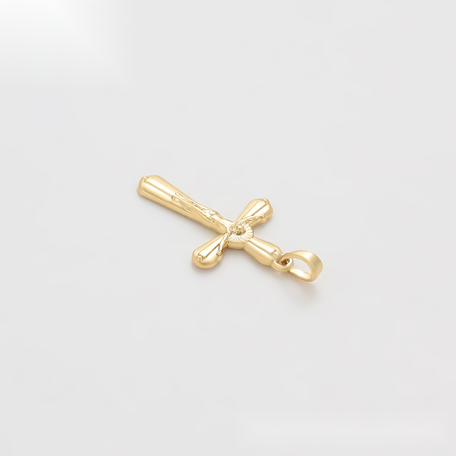Gold Crucifix Cross Pendant