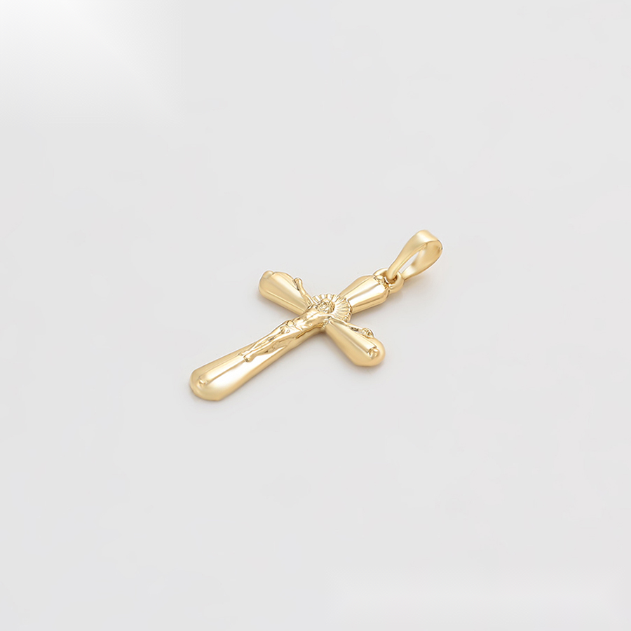 Gold Crucifix Cross Pendant