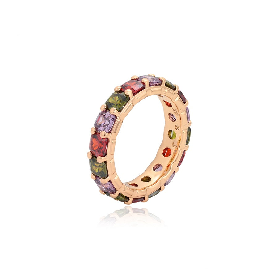 Multicolour Gemstone Eternity Band