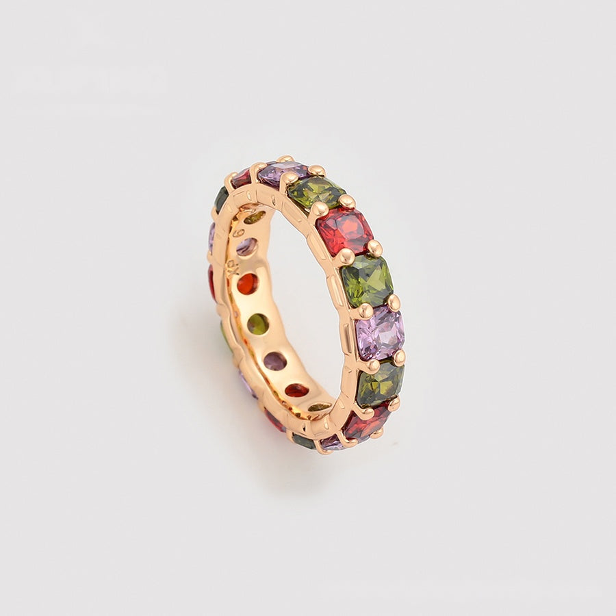 Multicolour Gemstone Eternity Band