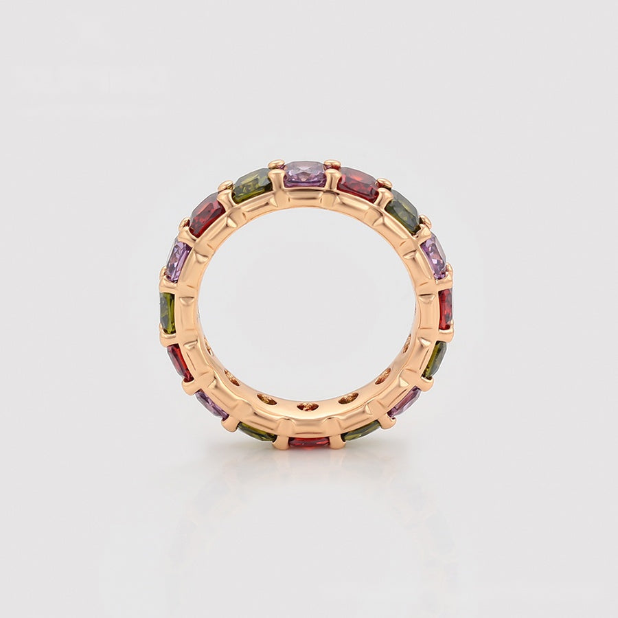 Multicolour Gemstone Eternity Band