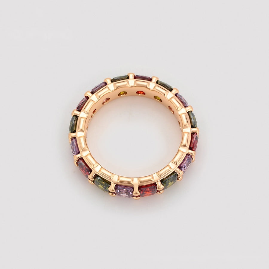 Multicolour Gemstone Eternity Band