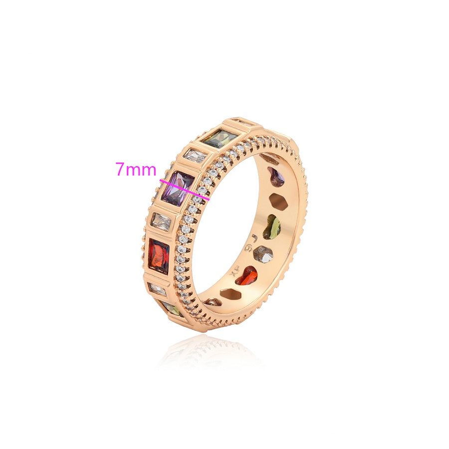 Multicolour Stone Eternity Ring