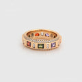 Multicolour Stone Eternity Ring