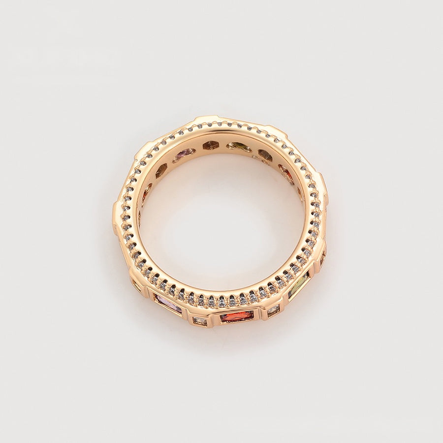 Multicolour Stone Eternity Ring