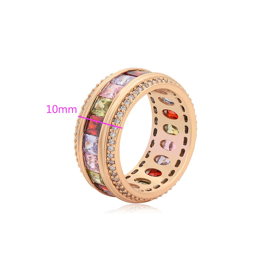 Multicolour Crystal Band Ring