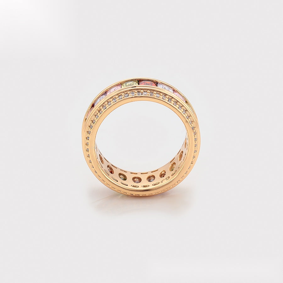 Multicolour Crystal Band Ring