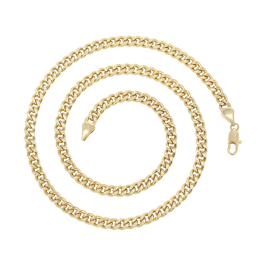 Gold Cuban Link Chain Necklace