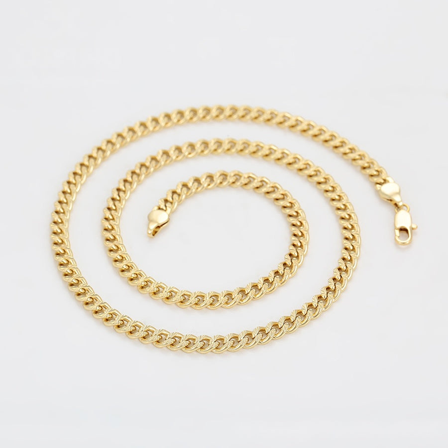 Gold Cuban Link Chain Necklace