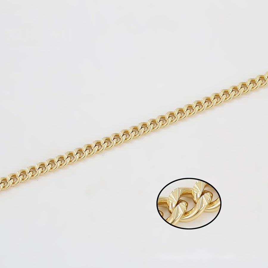 Gold Cuban Link Chain Necklace