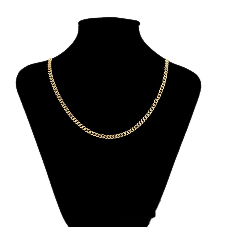Gold Cuban Link Chain Necklace