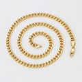 Gold Cuban Link Chain Necklace