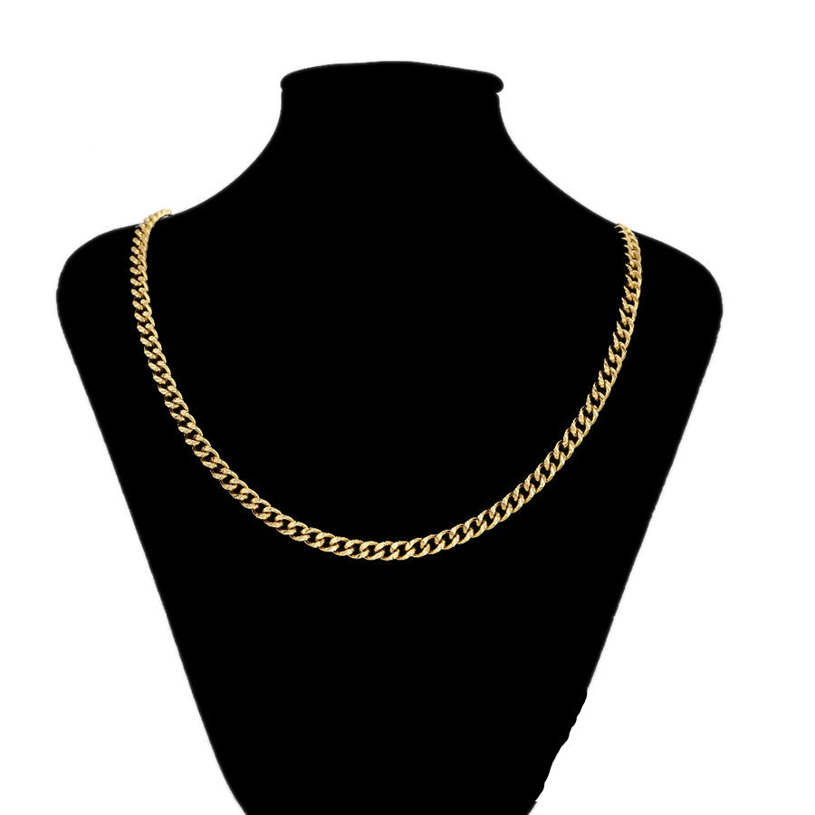 Gold Cuban Link Chain Necklace