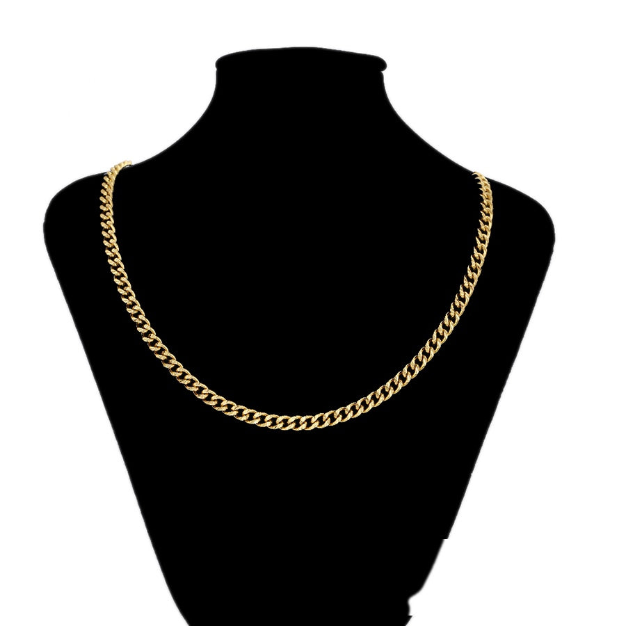 Gold Cuban Link Chain Necklace