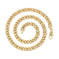 Gold Curb Chain Necklace - 7.5mm