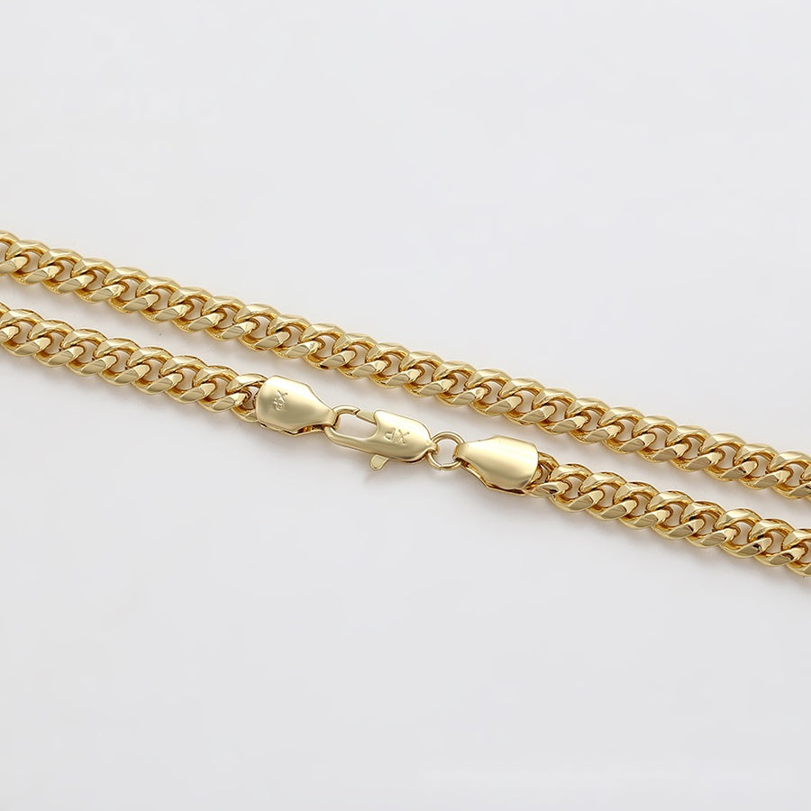 Gold Curb Chain Necklace - 6mm