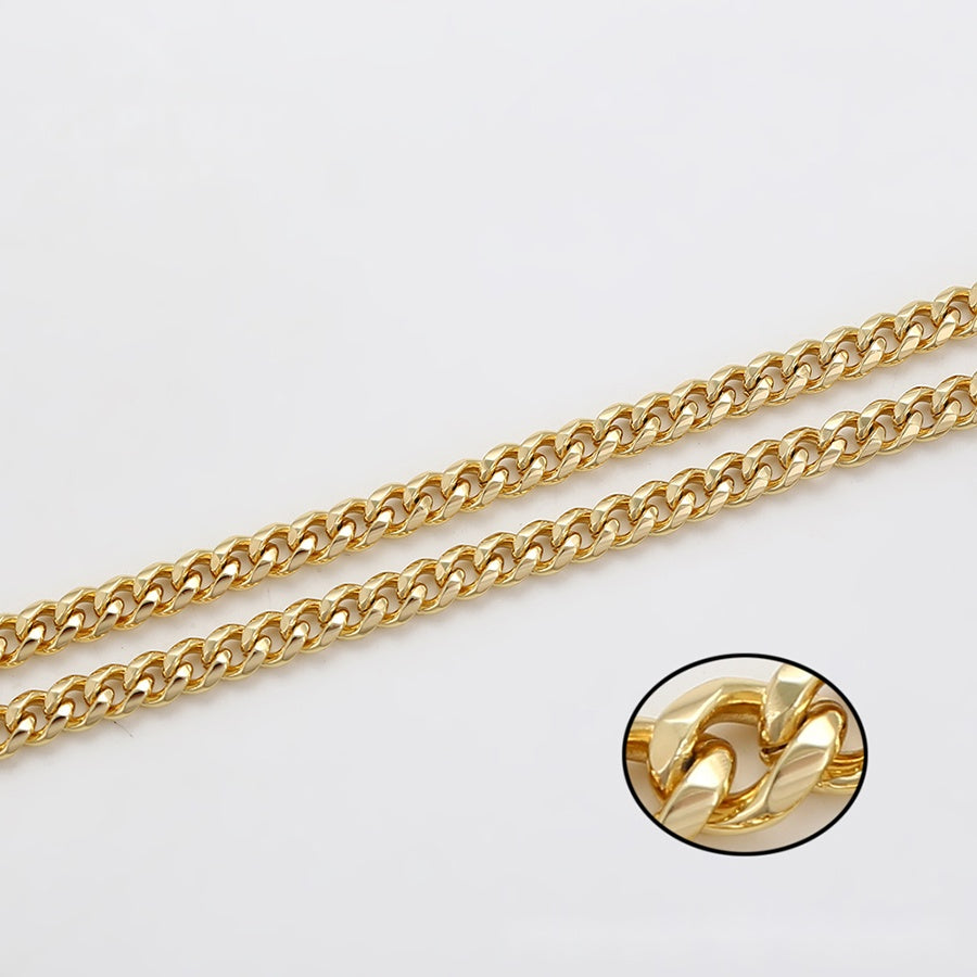 Gold Curb Chain Necklace - 6mm