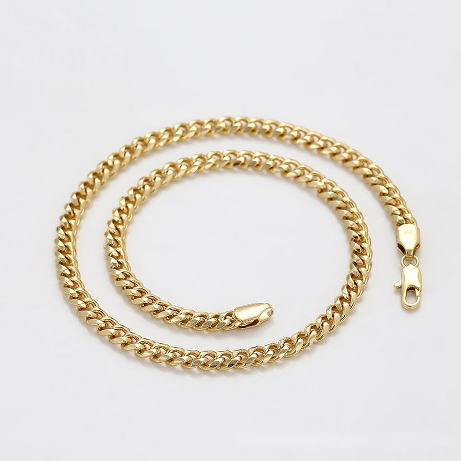 Gold Curb Chain Necklace - 6mm