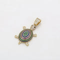 Multicolour Turtle Pendant Necklace
