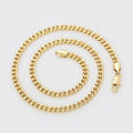 Gold Curb Link Chain Necklace