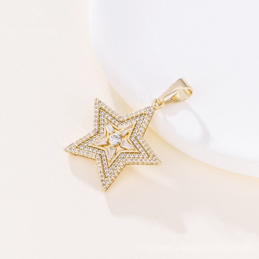 Gold Star Crystal Pendant