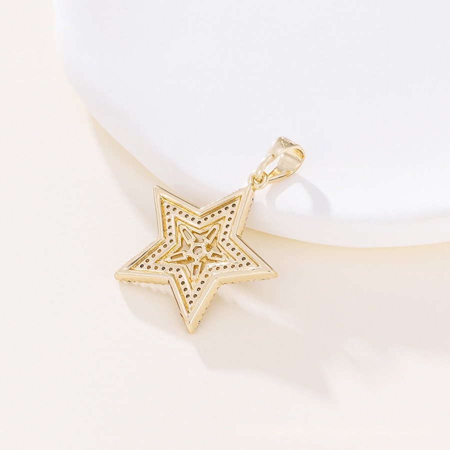 Gold Star Crystal Pendant