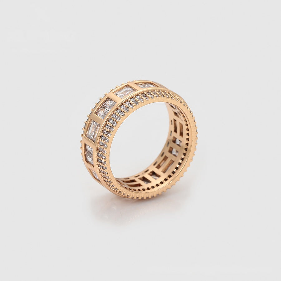 Wide Clear Crystal Band Ring