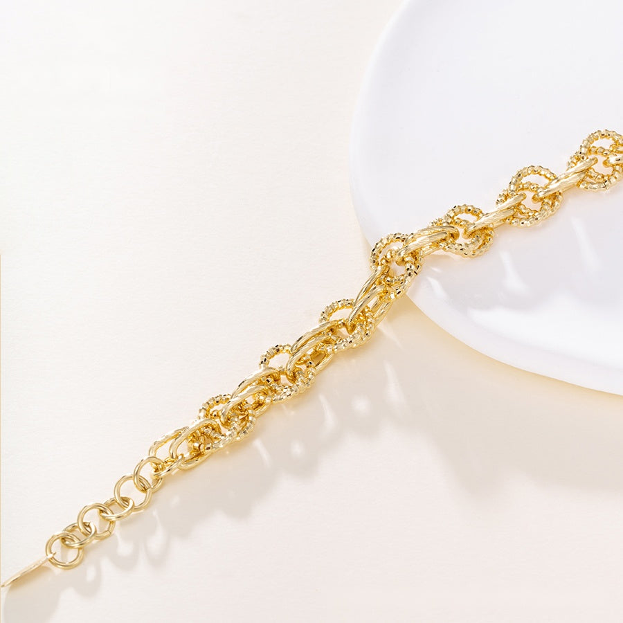 Chunky Gold Link Bracelet